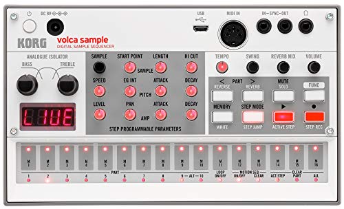 KORG デジタル サンプラー volca sample2 シンセサイザー 電池駆動 スピーカー内蔵 ヘッドフォン使用可 どこでも使える 送料無料