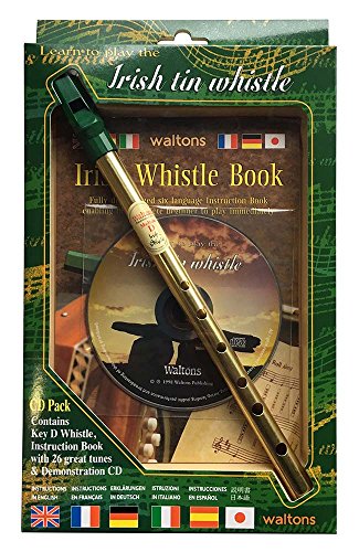 Waltons ティンホイッスル ブラス D管 6か国語説明書(日本語対応)/説明書デモCD付 1514 送料無料