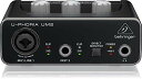 ベリンガー 2入力2出力 USBオーディオインターフェース ブラック 1-Channel UM2 U-PHORIA 送料無料