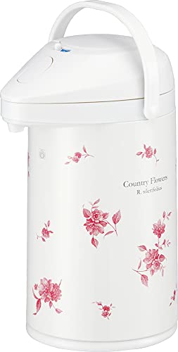 ピーコック 日本製 保温ポット 魔法瓶 エアー ポット 3L ガラス 保温 カントリーフラワー MPP-30 FLC 送料無料