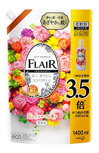 【大容量】フレアフレグランス 柔軟剤 ジェントル&ブーケの香り 詰め替え 1400ml 送料無料 1