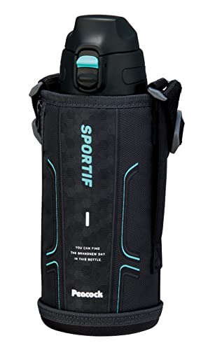 ピーコック魔法瓶工業(The-peacock) ピーコック 水筒 800ml 保冷 真空断熱構造 ワンタッチ 直飲み ポーチ付 本体丸洗 送料無料のサムネイル