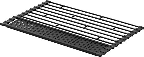 山崎実業(Yamazaki) 折り畳み水切り タワー シリコーントレー付き S ブラック 約42X26X0.8cm タワー 小物も水切り 送料無料