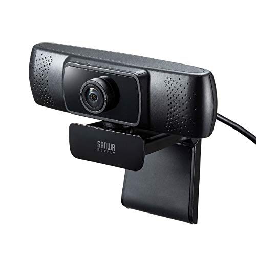 サンワサプライ 会議用ワイドレンズWEBカメラ USB接続 150°超広角 マイク内蔵 Skype対応 ブラック CMS-V43BK 送料無料