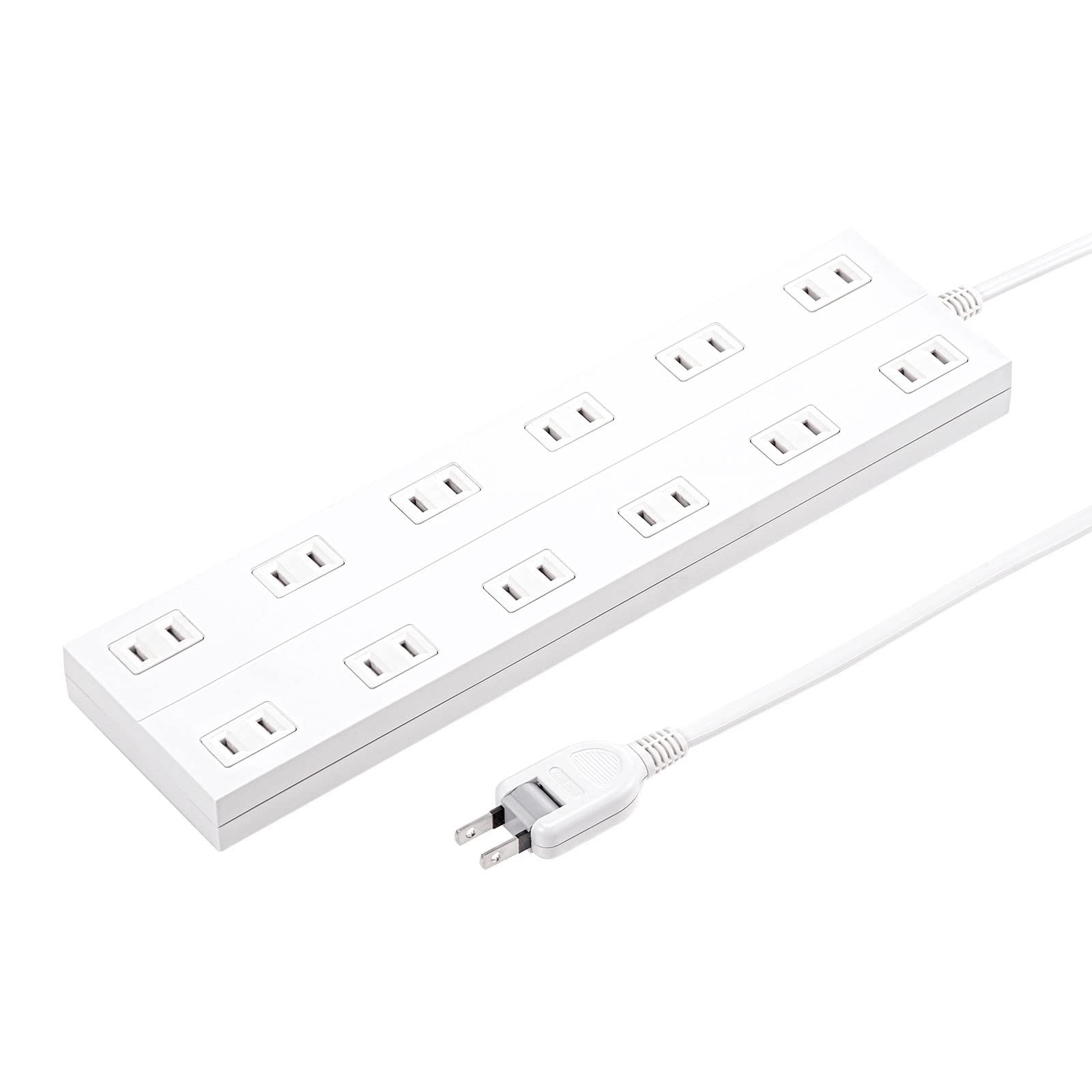 サンワサプライ(Sanwa Supply) 電源タップ 12個口・2P・1m 裏面マグネット ホコリ防止シャッター スイングプラグ ホワ 送料無料