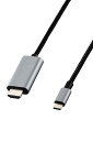 エレコム usb c - HDMI 変換ケーブル 4K/30Hz ナイロンメッシュ 高耐久 マルチディスプレイ ミラーリング 2m アダ 送料無料(2)