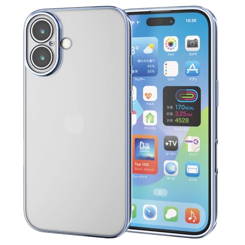 エレコム iPhone 16 ケース 極限設計 メタリック フレーム ソフト TPU メタリックペールブルー PM-A24AUCTMKB 送料無料 エレコム iPhone 16 ケース 極限設計 メタリック フレーム ソフト TPU メタリックペールブルー PM-A24AUCTMKB 送料無料