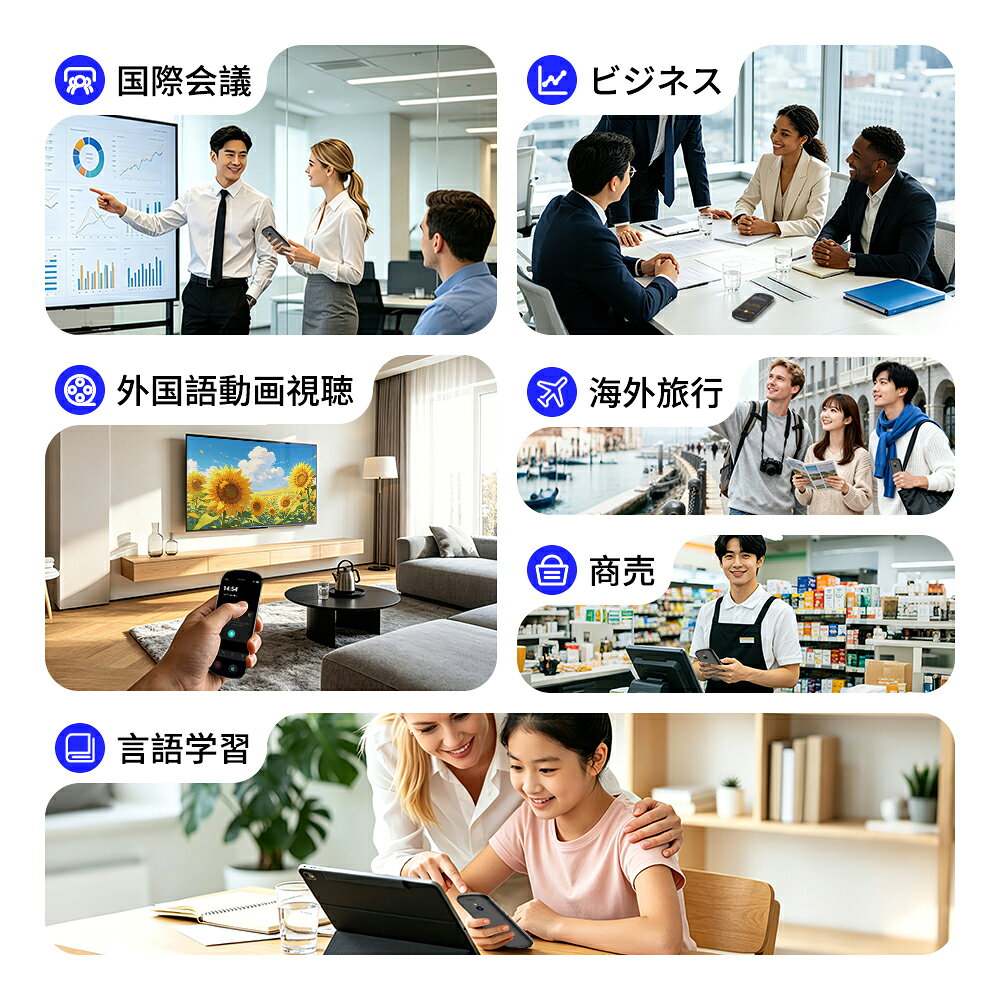 【クーポンで15,200円！】公式店 Z9 AI翻訳機 音声翻訳機 入力翻訳 ChatGPT搭載【SIM不要/追加料金不要/オフライン翻訳対応】 イヤホン対応 携帯翻訳機 150言語対応 0.5秒翻訳 WIFI不要 オンライン翻訳/双方向音声翻訳/写真翻訳/電話翻訳/入力翻訳/録音翻訳 サブ画像