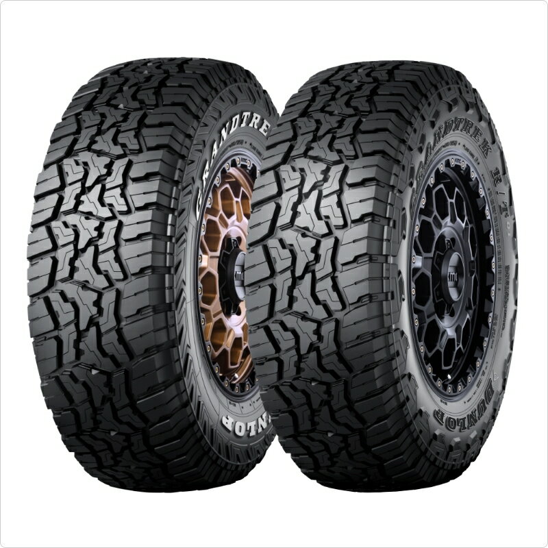 Delta - DUNLOP ダンロップ GRANDTREK RT01 LT225/65R17 107/103Q 4本セットサマータイヤ ラジアルタイヤ 17インチ SUV 4WD オフロード A/T R/T グラントレック マッドタイヤ 高耐久 高荷重対応 ロードノイズ低減商品コード：358642