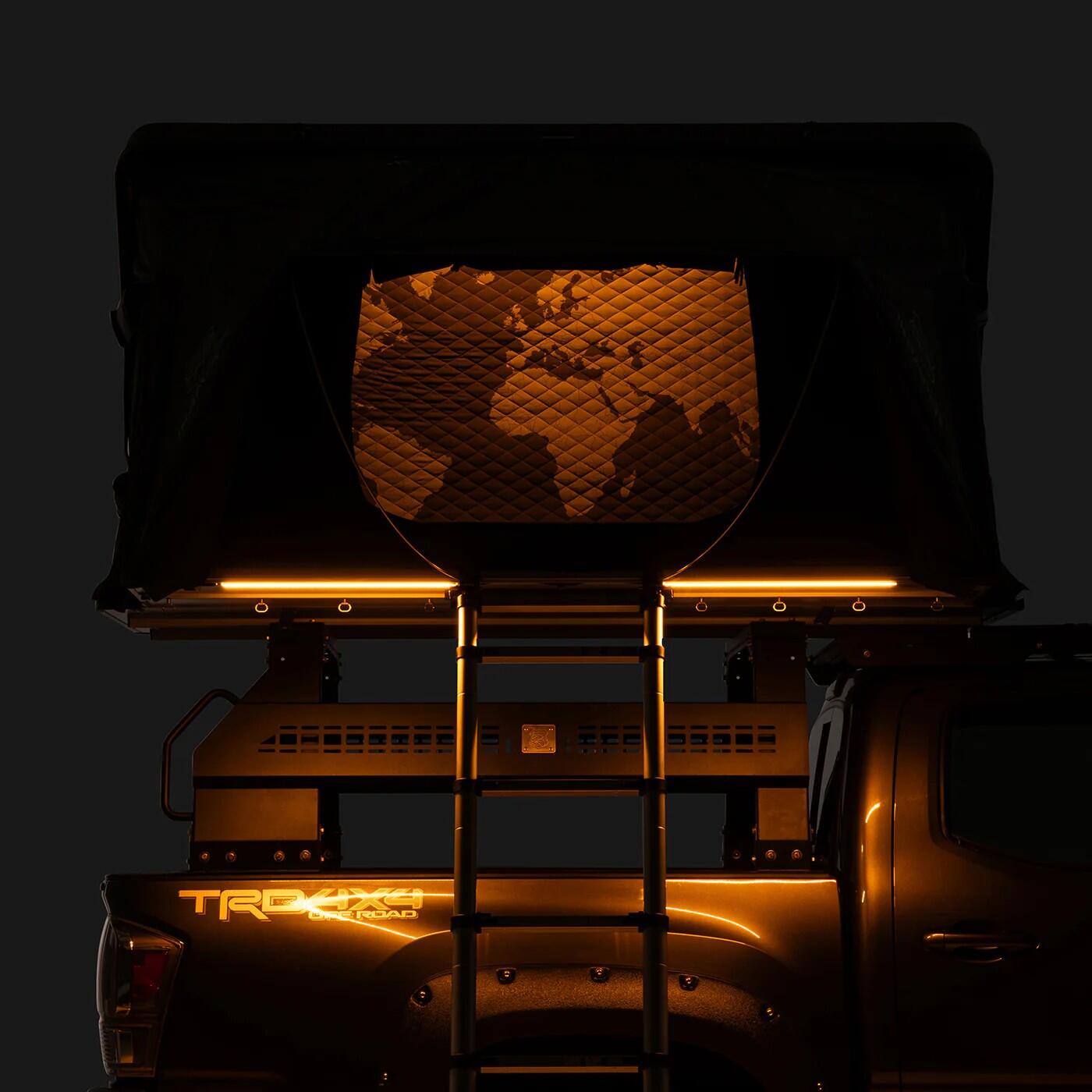 iKamper����Skycamp DLX������������ �ǥ�å����롼�եȥåץƥ��4���� �ϡ��ɥ�����RTT 4���������б���ư��ĥ�ޥåȥ쥹��LED�饤�ȡ����륯���դ�