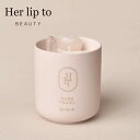 【公式】セルフラブ クリスタルキャンドル Her lip to BEAUTY ハーリップトゥ アロマキャンドル キャンドル インテリア ギフト 誕生日 プレゼント フレグランスキャンドル おしゃれ 天然石 癒し いい匂い お風呂 クリスマス ホリデーギフト 【小嶋陽菜プロデュース】