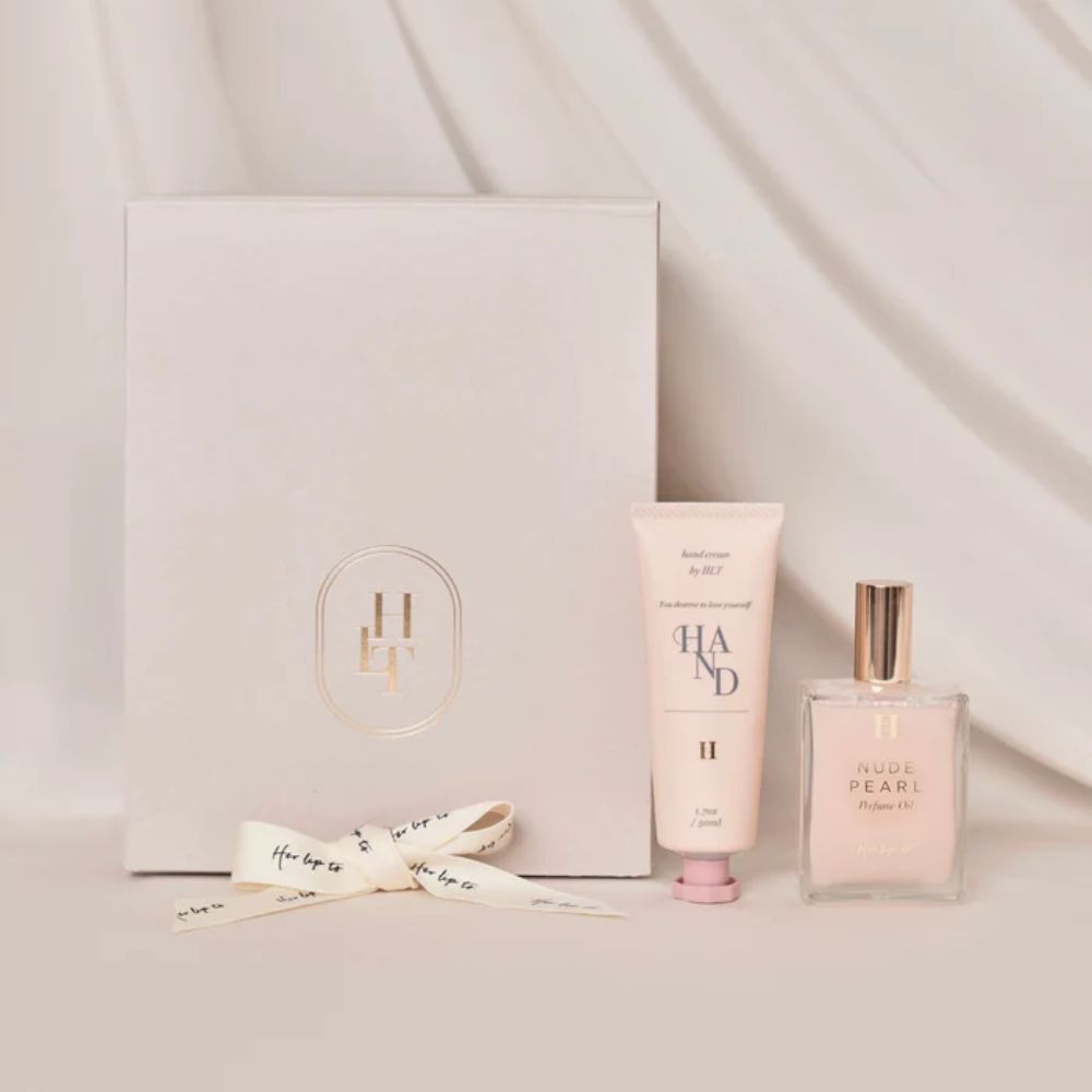 【公式】 Her lip to BEAUTY NUDE PEARL DAY CARE SET ハンドクリーム パフュームオイル ギフトセット フレグランス 乾燥 肌荒れ 保湿 ベタつかない 美容成分 クリーム しっとり 香り 女性 誕…