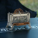 焚き火台 蚊取り線香ホルダー 付 MINIストーブ 焚き火台 蚊取り線香入れ MINI STOVE 組み立て可能 コンパクト ステンレス製 僅か276g