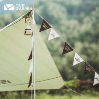 Mobigarden フラッグガーランド 三角旗12枚 グランピング キャンプ 用品 アウトドア ガーランド