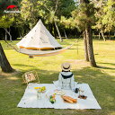 Naturehike レジャーシート コットン 200×148 グランドシート ラグ キャンプ アウトドア 大判 厚手 防水 おしゃれ ホワイト 白 ピクニック...