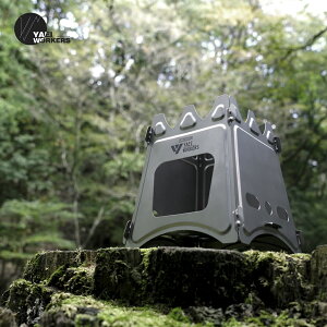 【最大400円OFFクーポン配布中】YaeiWorkers チタン製焚き火台 薪ストーブ キャンプ用品 ストーブ ファイアスタンド 薪グリル 折りたたみ