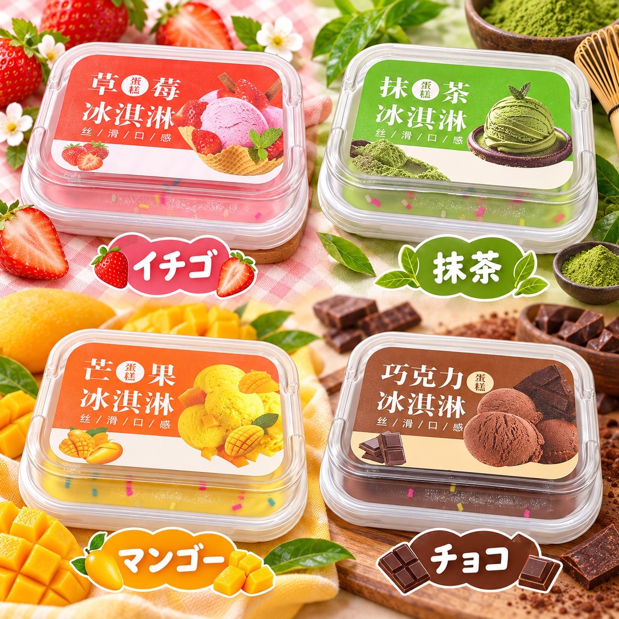 スクイーズ おもちゃ むぎゅっとしま専科 アイスケーキ（PUスクイーズ）