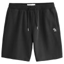 アバクロンビー&フィッチ メンズ ショートパンツ ( スウェットパンツ ) Abercrombie&Fitch Elevated Icon Fleece Short (ブラック) 