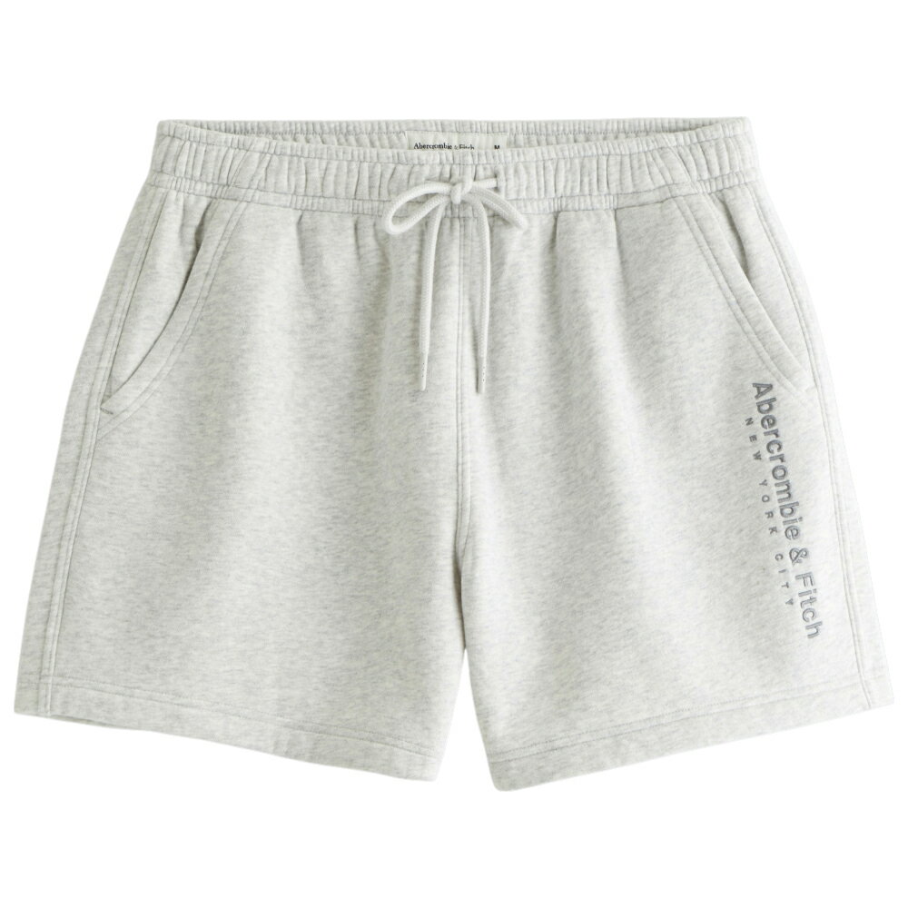 【並行輸入品】アバクロンビー&フィッチ メンズ ショートパンツ ( スウェットパンツ ) Abercrombie&Fitch Logo Fleece Short (ヘザーグレー) 【短パン フリース ハーフパンツ 】 2