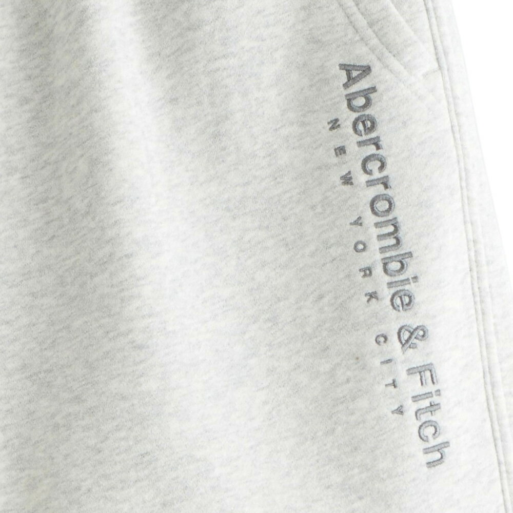 【並行輸入品】アバクロンビー&フィッチ メンズ ショートパンツ ( スウェットパンツ ) Abercrombie&Fitch Logo Fleece Short (ヘザーグレー) 【短パン フリース ハーフパンツ 】 3