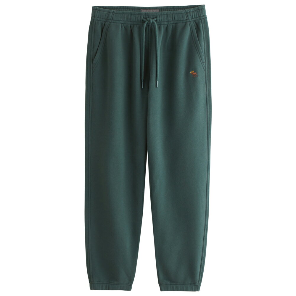 【並行輸入品】アバクロンビー&フィッチ メンズ スウェットパンツ ( リラックスフィット ) Abercrombie&Fitch Signature Icon Cinched Sweatpant (グリーン) 【ロングパンツ フリースパンツ バギー 】