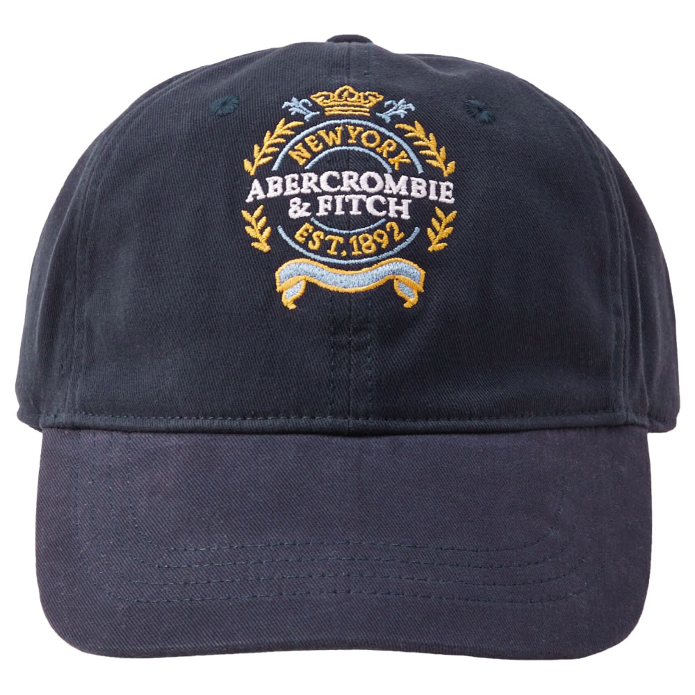 アバクロンビー＆フィッチ 【並行輸入品】アバクロンビー&フィッチ キャップ ( 帽子 ) Abercrombie&Fitch Crest Logo Baseball Hat (ネイビー) 【帽子 キャップ 】