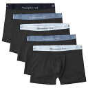 アバクロンビー&フィッチ メンズ ボクサーパンツ ( 5枚セット 箱入り ) Abercrombie&Fitch 5-Pack Boxer Briefs (ブラック)  