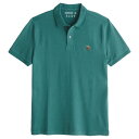 【並行輸入品】【メール便送料無料】アバクロンビー&フィッチ メンズ ポロシャツ ( 半袖 ) Abercrombie&Fitch Signature Icon Polo (グリーン) 【ポロ ポロシャツ 】