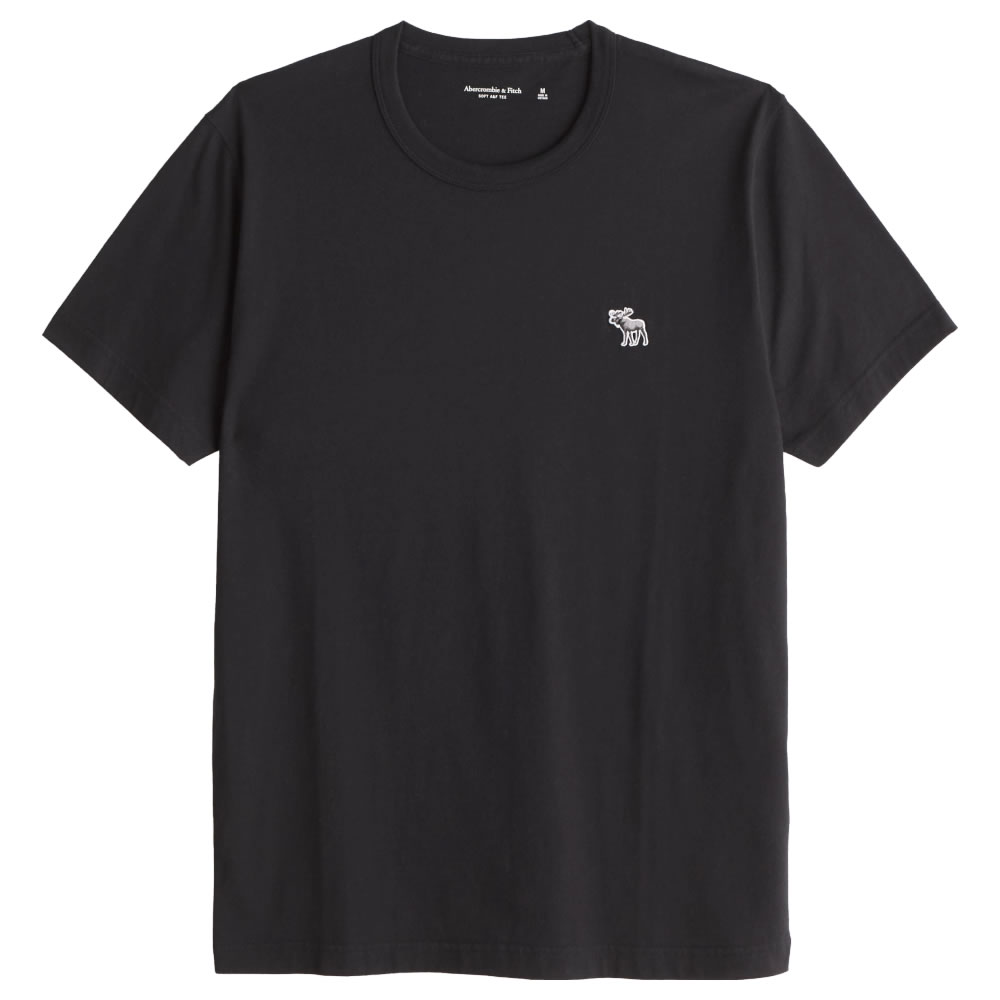 【並行輸入品】【メール便送料無料】アバクロンビー フィッチ メンズ Tシャツ ( 半袖 ) Abercrombie Fitch Elevated Icon Tee (ブラック) 【tシャツ tシャツ 】