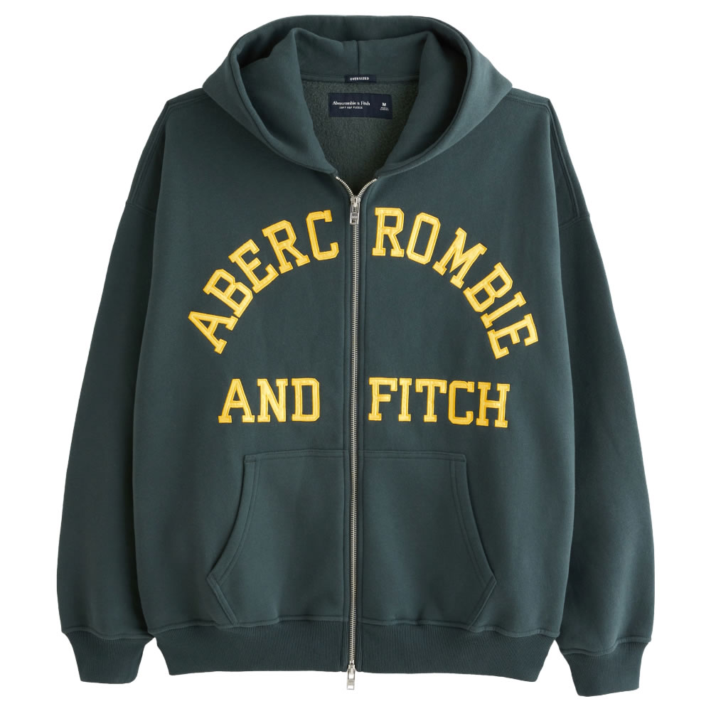 【並行輸入品】アバクロンビー&フィッチ メンズ パーカー ( オーバーサイズ ) Abercrombie&Fitch Elevated Icon Popover Hoodie (ブラウン) 【大き目 パーカー オーバーサイズ 】