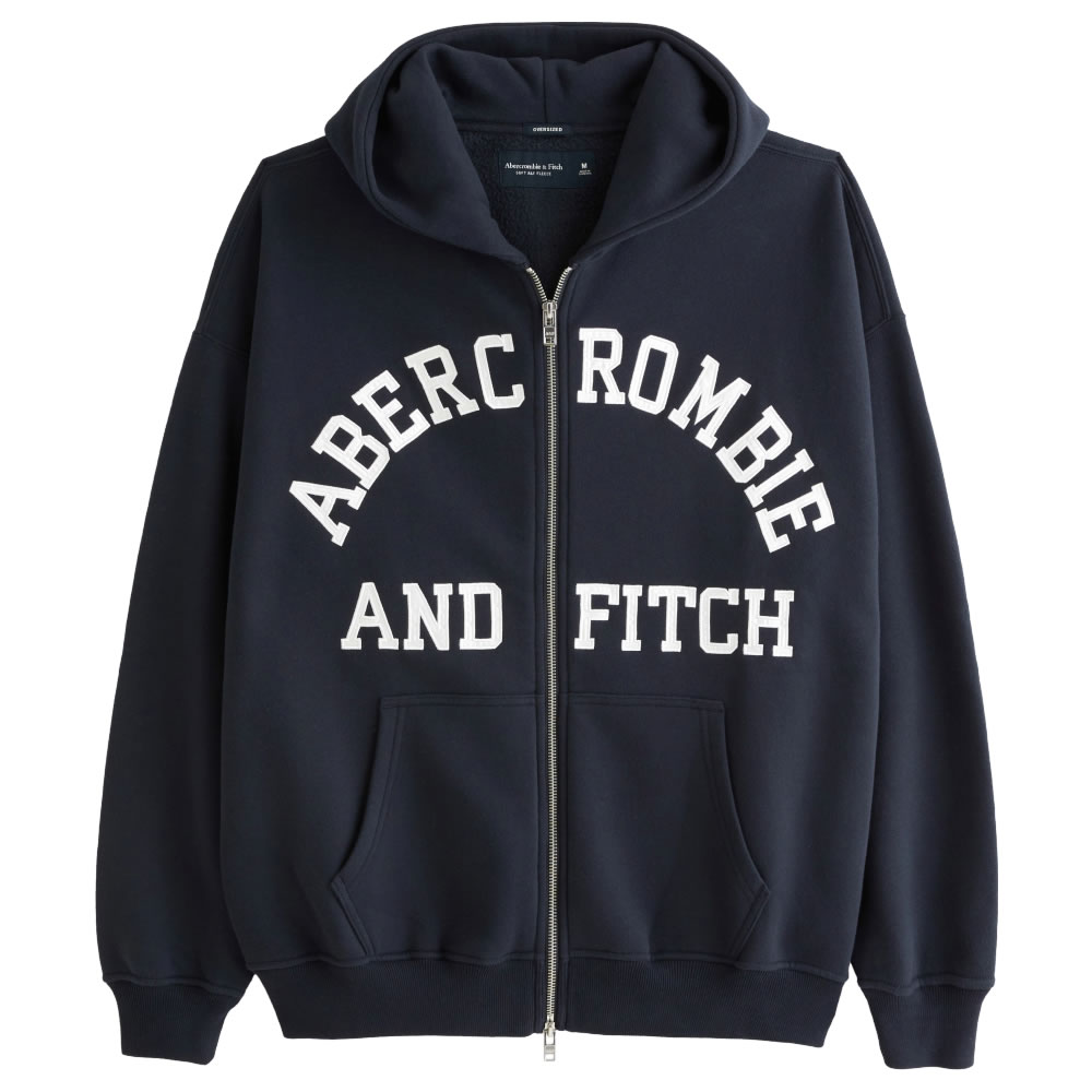 【並行輸入品】アバクロンビー&フィッチ メンズ パーカー ( オーバーサイズ ) Abercrombie&Fitch Elevated Icon Popover Hoodie (ブラウン) 【大き目 パーカー オーバーサイズ 】