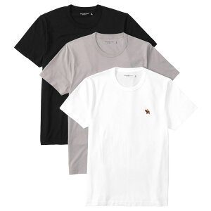 ¹͢ʡۥХӡ&եå  T ( Ⱦµ 3祻å Ȣ ) Abercrombie&Fitch 3-Pack Signature Icon Tee (3color) ڤޤȤ㤤 t t 