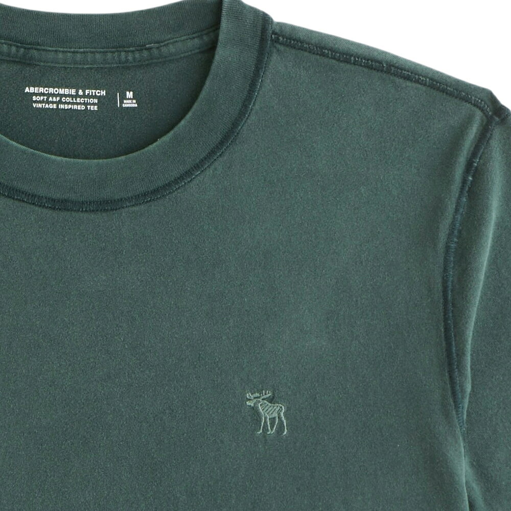 【並行輸入品】【メール便送料無料】アバクロンビー&フィッチ メンズ Tシャツ ( オーバーサイズフィット ) Abercrombie&Fitch Vintage-Inspired Icon Tee (グリーン) 【tシャツ tシャツ 半袖 】 2