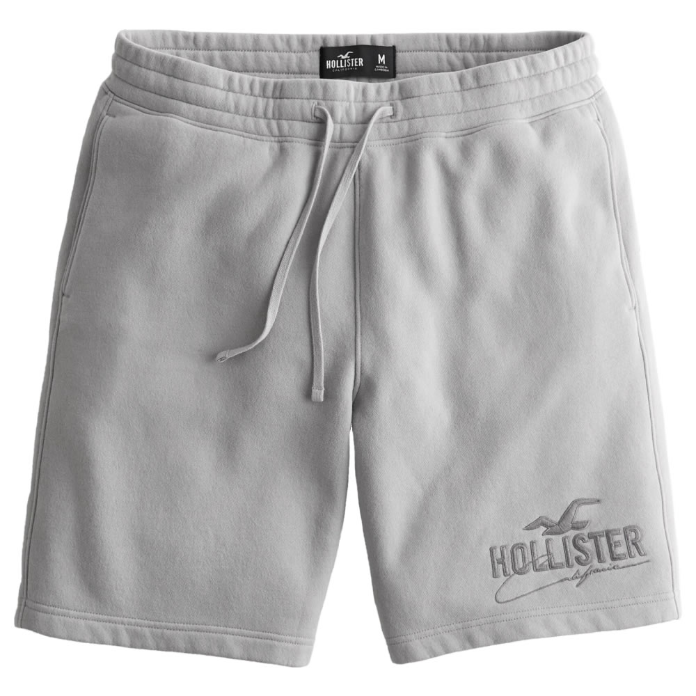 ¹͢ʡۥۥꥹ  åȥѥ ( ե꡼ 硼ȥѥ ) Hollister Embroidered Logo Fleece Short (졼) ڥϡեѥ Ⱦѥ ûѥ 