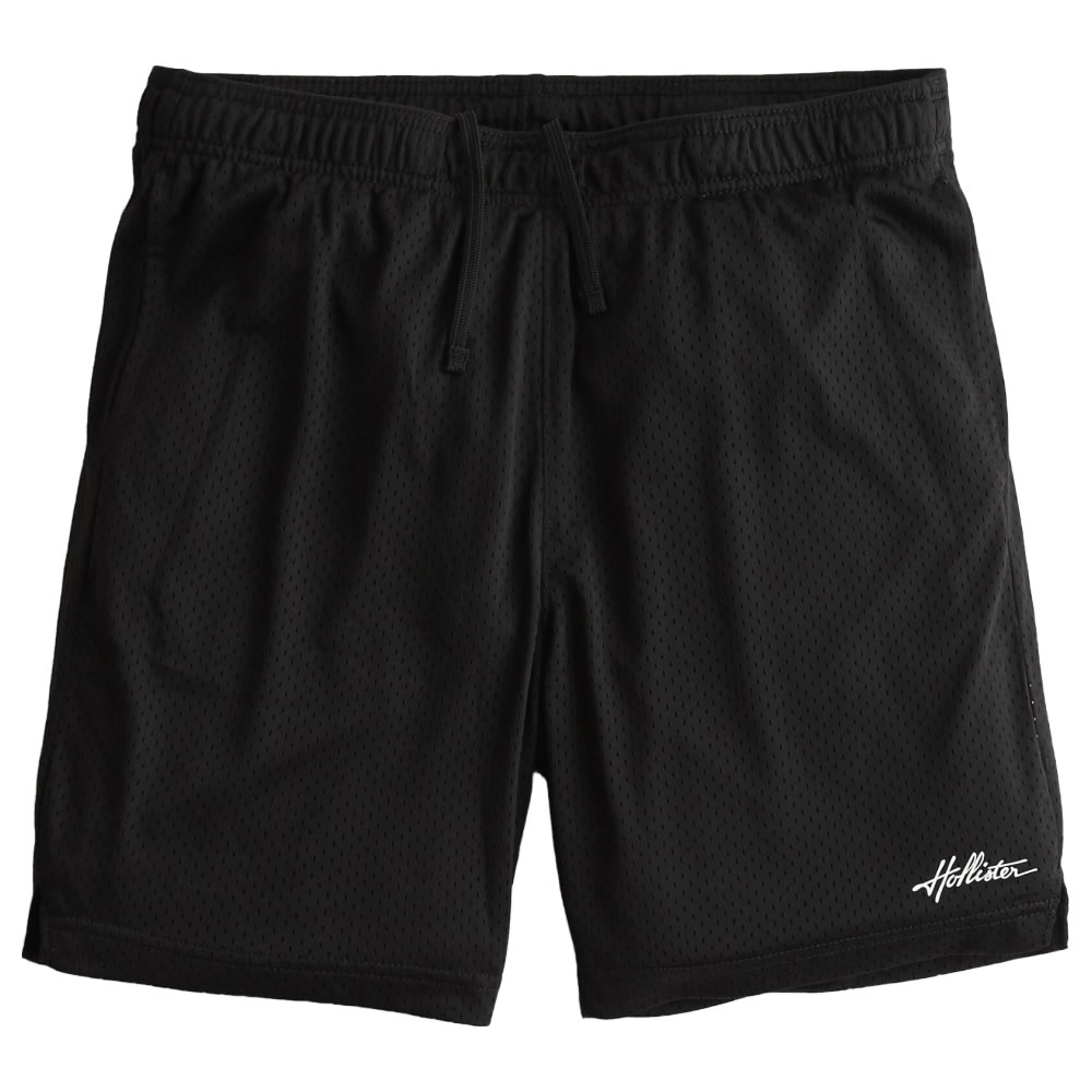 ¹͢ʡۥۥꥹ  å 硼ȥѥ Hollister Mesh Logo Shorts 7 (֥å) ڥϡեѥ Ⱦѥ ûѥ 