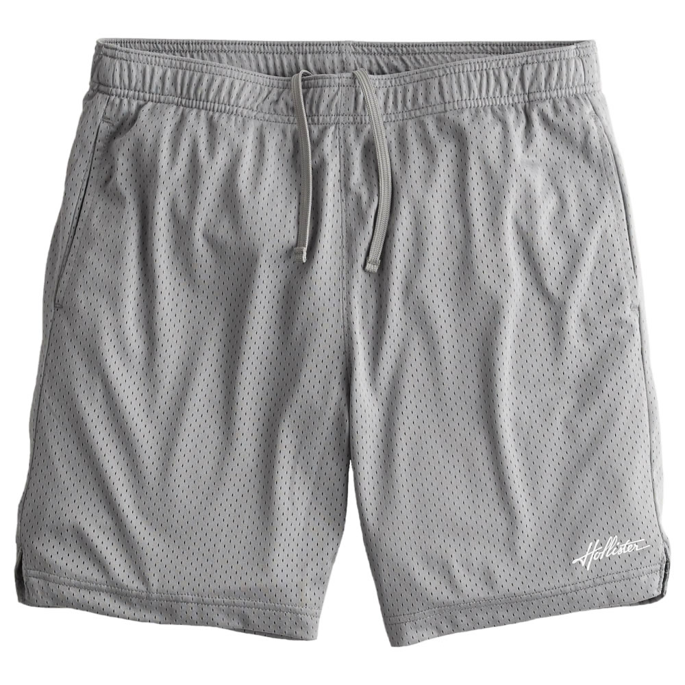 ¹͢ʡۥۥꥹ  å 硼ȥѥ Hollister Mesh Logo Shorts 7 (졼) ڥϡեѥ Ⱦѥ ûѥ 