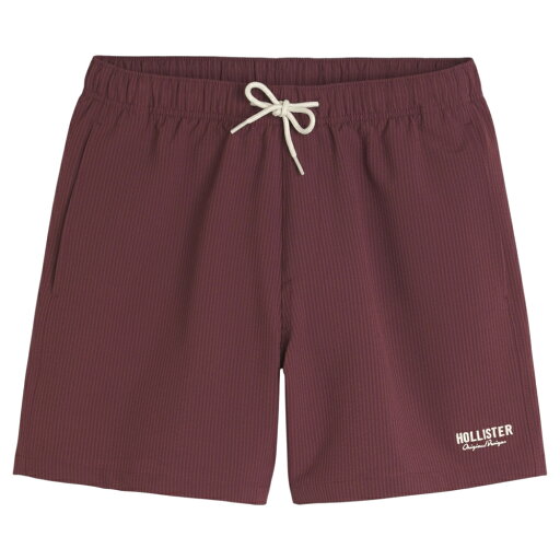 【並行輸入品】【メール便送料無料】ホリスター メンズ トランクス 水着 ( メッシュ裏地 ) Hollister Mid-Thigh Seersucker Volley Swim Trunks (バーガンディー) 【返品・交換不可】 【海パン スイムウェア 海水浴 】 【並行輸入品】【メール便送料無料】ホリスター メンズ トランクス 水着 ( メッシュ裏地 ) Hollister Mid-Thigh Seersucker Volley Swim Trunks (バーガンディー) 【返品・交換不可】 【海パン スイムウェア 海水浴 】