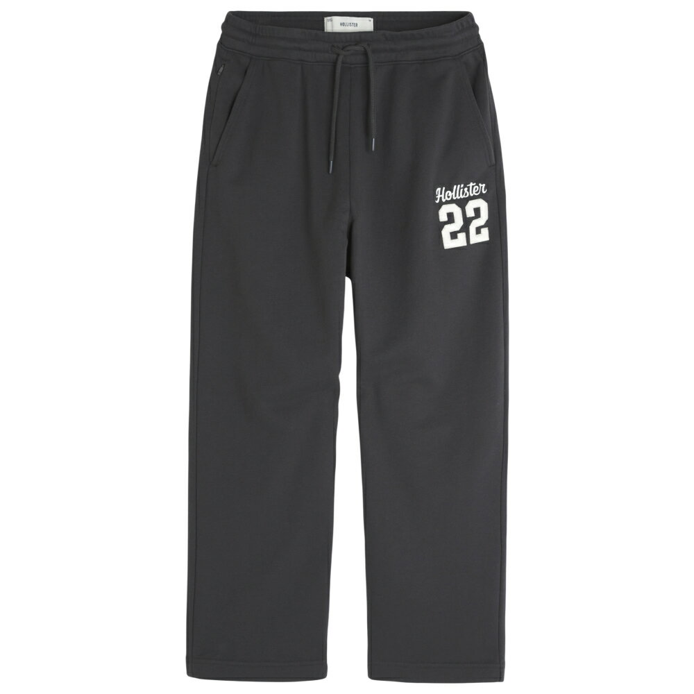 Rakuten - 【並行輸入品】ホリスター メンズ テリーフリース スウェット パンツ ( バギーレッグ ) Hollister Baggy Terry Logo Graphic Sweatpants (ブラック) 【ロングパンツ バギー テリー 】