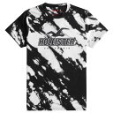 【並行輸入品】【メール便送料無料】ホリスター メンズ Tシャツ ( 半袖 / スポーツニット ) Hollister Sport Knit Logo Graphic Tee (ブラック) 【tシャツ tシャツ 】