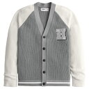 ホリスター カンパニー 【並行輸入品】ホリスター メンズ カーディガン ( セーター ) Hollister Relaxed Varsity Cardigan (グレー) 【ニット セーター 】