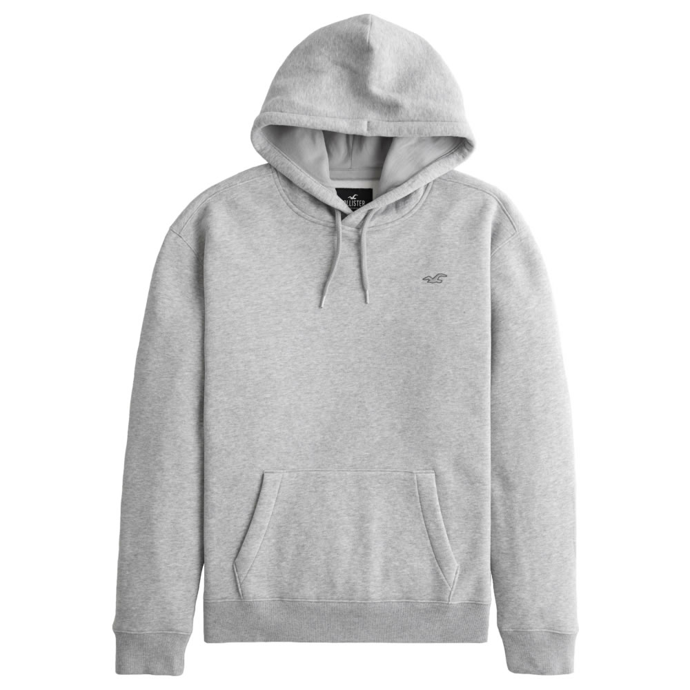 【並行輸入品】ホリスター メンズ パーカー ( プルオーバー ) Hollister Feel Good Icon Hoodie (ヘザーグレー) 【パーカ フリース シンプル 】