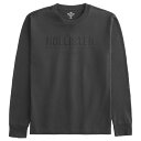 【並行輸入品】【メール便送料無料】ホリスター メンズ ロングTシャツ ( ロンT ) Hollister Relaxed Long-Sleeve Logo Graphic Tee (ブラック) 【ロンt ロンt 】