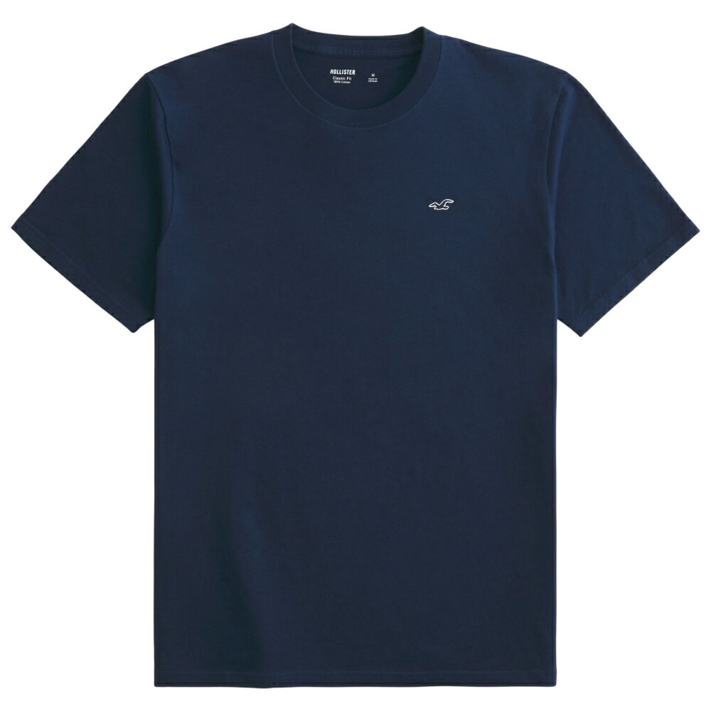 Rakuten - 【並行輸入品】【メール便送料無料】ホリスター メンズ Tシャツ ( 薄手軽量タイプ ) Hollister Classic Fit Icon Crew T-Shirt (ネイビー) 【tシャツ tシャツ 】