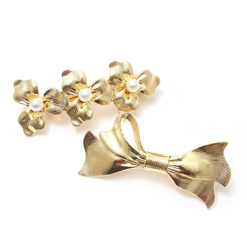 ヘアピン バレッタ V20- ヘアアクセサリー メタルアクセサリー 髪留め 大人 クラシック