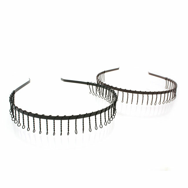 【10％off 周年記念Sale】セールくしカチューシャ コーム HR-A46- 鉄 シンプル 前髪 櫛