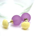ピアスマットカラーキャッチペアデザインキャッチピアス【alamode-079】ペア(2個)アクセサリーかわいい