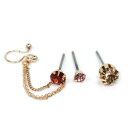 チタンポストデザインピアスカフスピアスセット【alamode-190】アクセサリー ピアス かわいい アクセサリー(4)