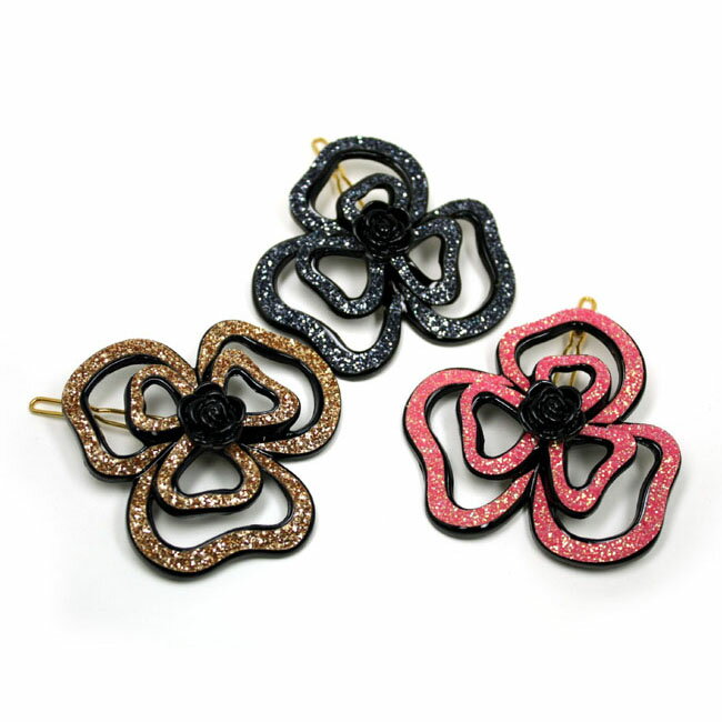 乐天商城 - 3リーフローズ ダボピン ヘアピン【B03-】アクセサリー かわいい