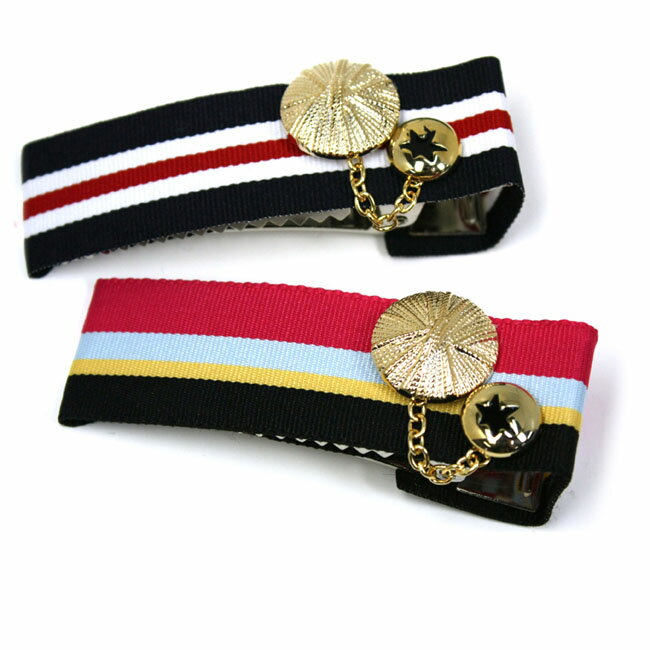 ミリタリー風サイドクリップ【■■H16-】(ヘアークリップ ヘアクリップ ヘアアクセサリー ヘアーアクセサ..