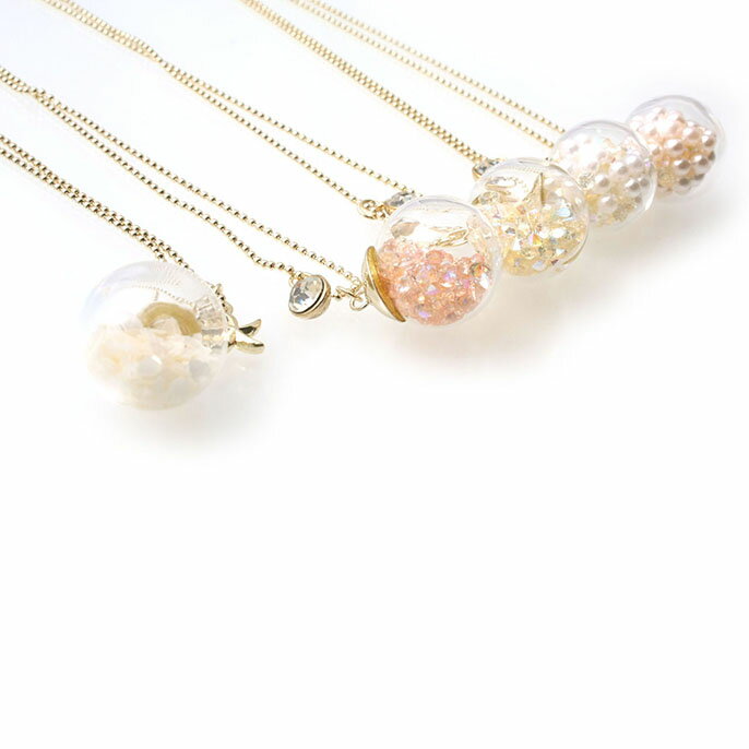 Rakuten - ネックレス カプセル K18-05 ボールチェーン ゴールドカラー